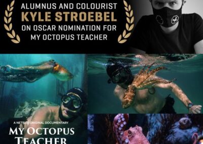 AFDA ALUMNUS AND COLOURIST KYLE STROEBEL ON OSCAR NOMINATION FOR MY OCTOPUS TEACHER