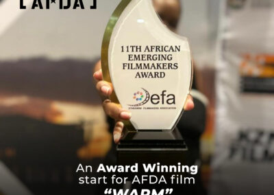 An award winning start for AFDA film “Warm”